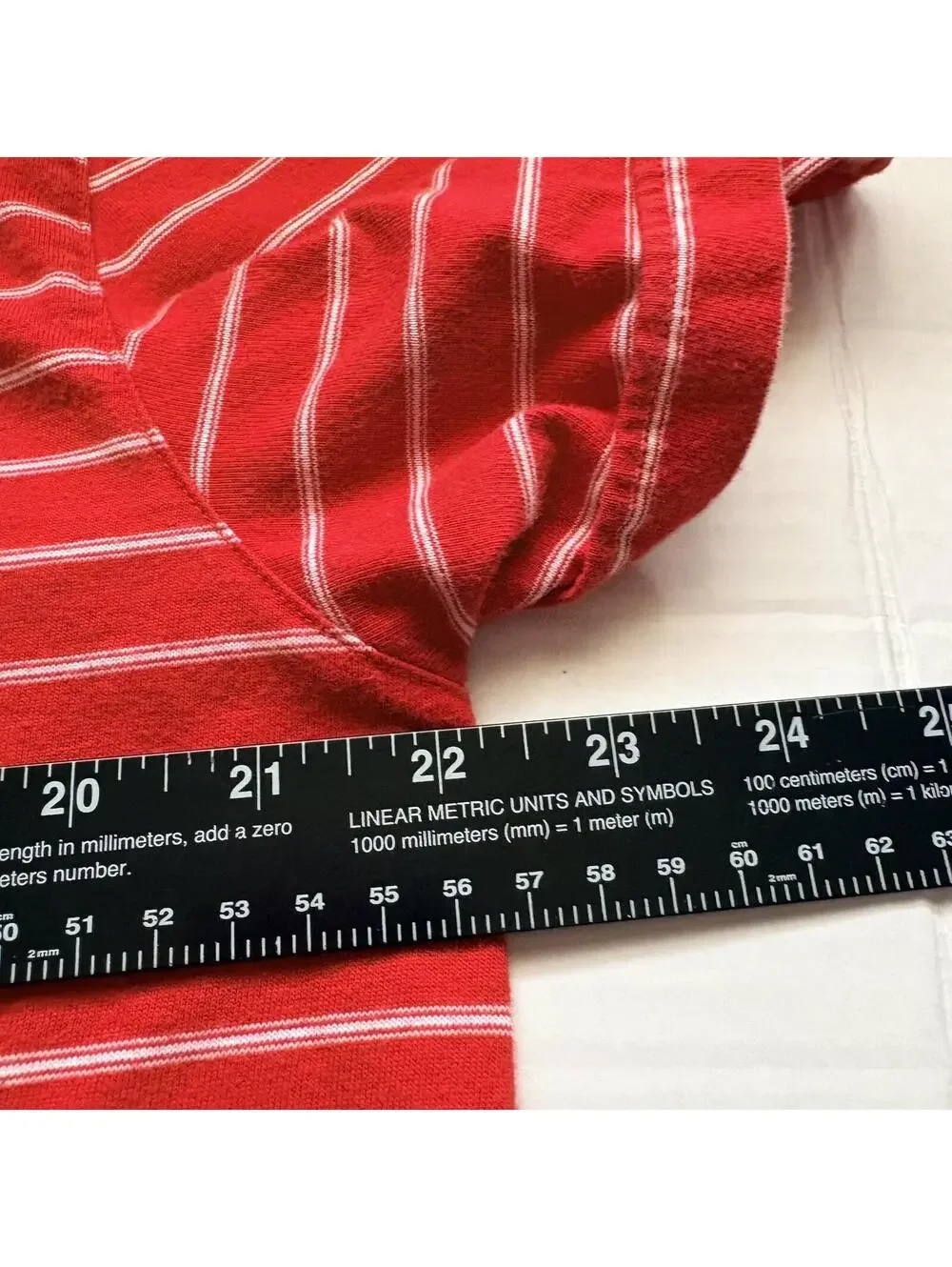 Banana Republic Men's XL Red White Striped Fitted Pima Polo Shirt